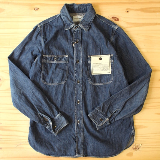 SPELLBOUND -
 STANDARD 6OZ DENIM WORK SHIRT (USED WASH)