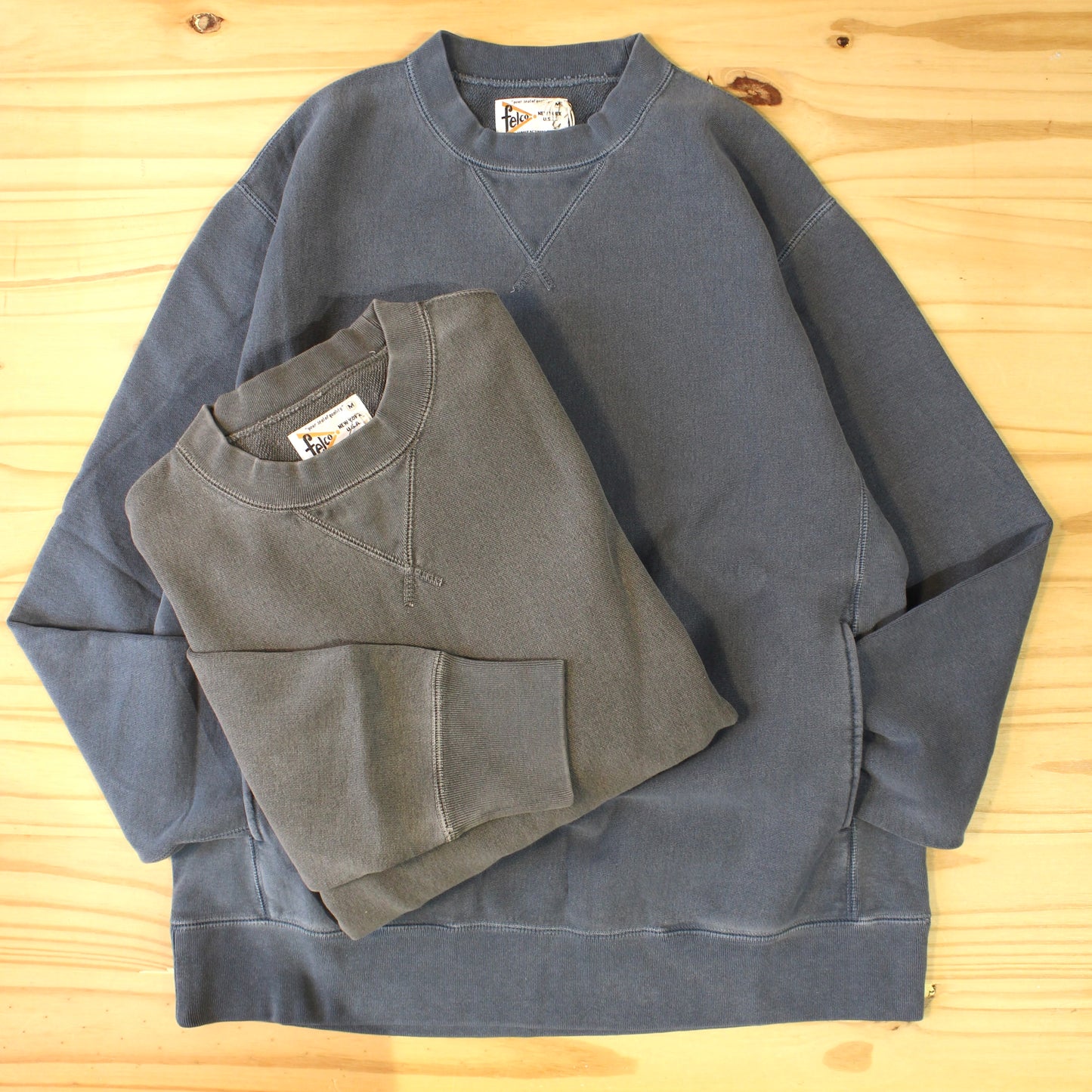 FELCO - 12OZ FRENCH TERRY L/S CLASSIC INVERSE WEAVE V GUSSET POCKET SWEAT