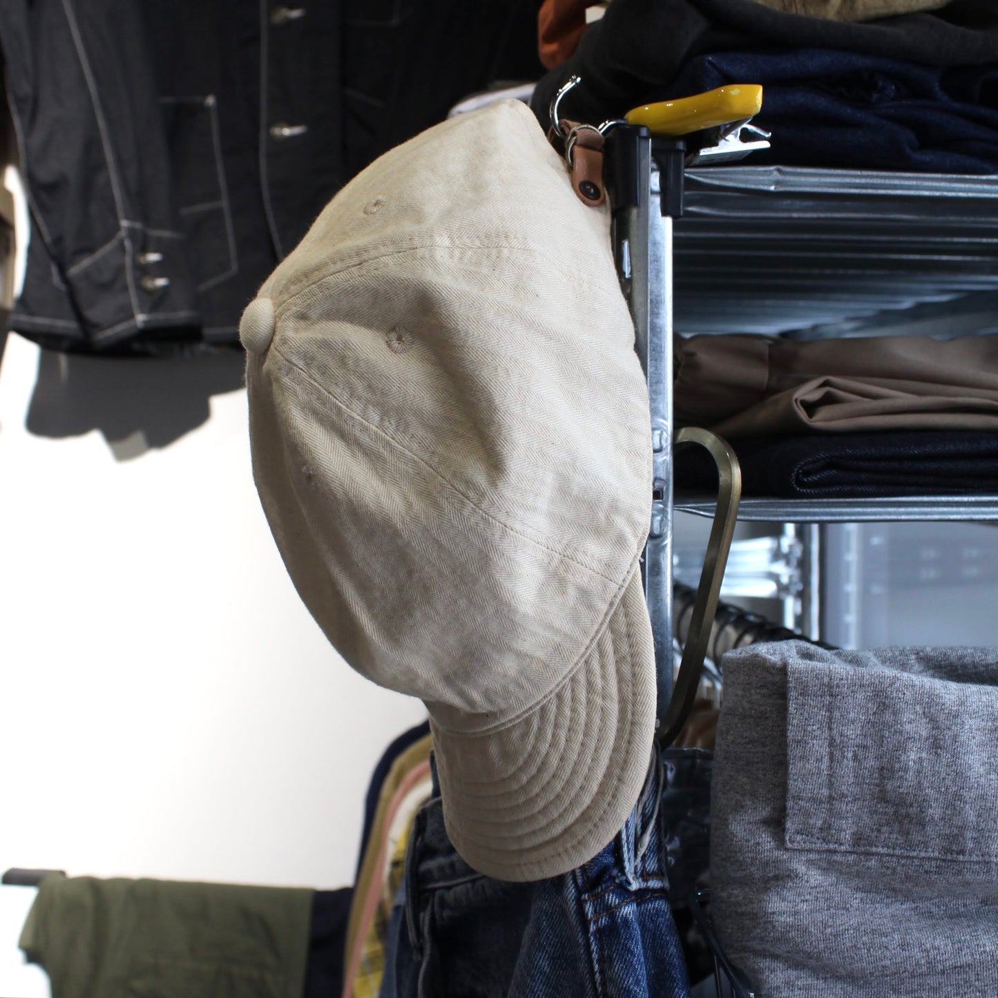 HIGHER -
 VINTAGE HERRINGBONE(herringbone pattern) CAP