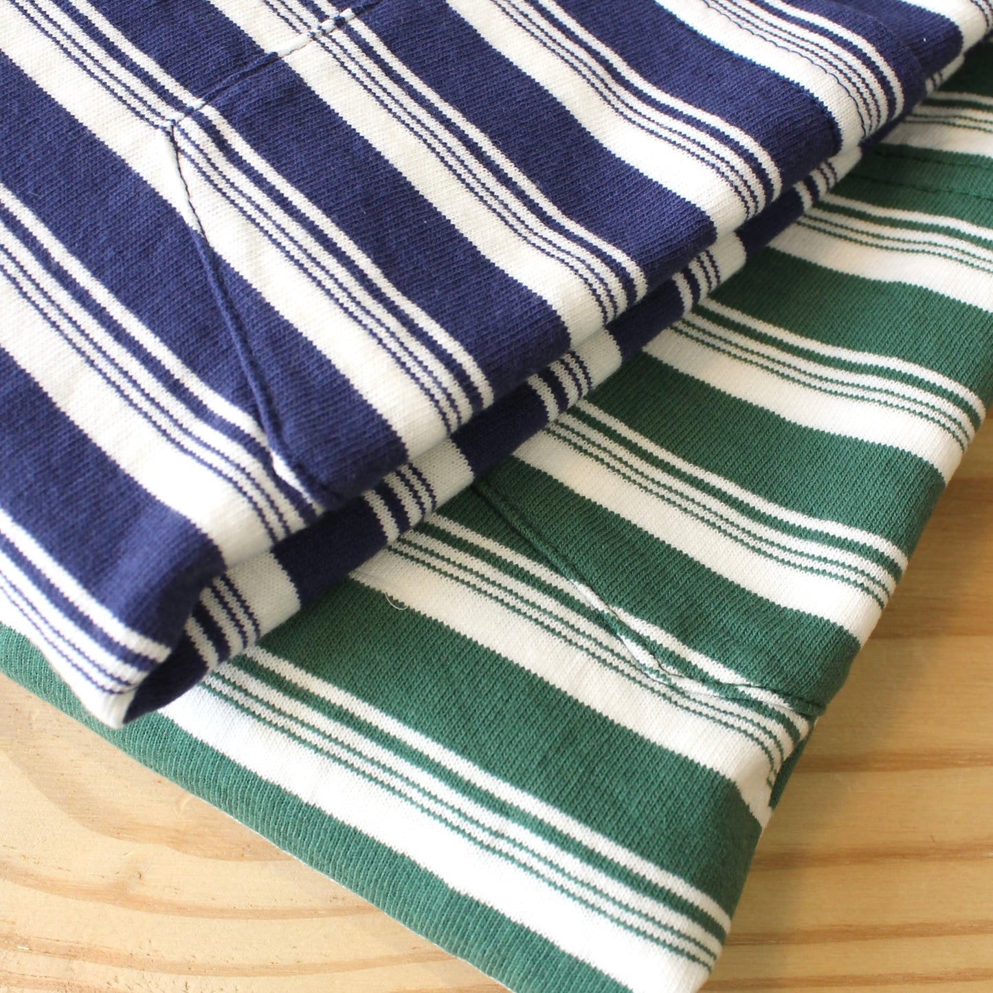 FELCO -
 L/S BINDER NECK CREW STRIPE POCKET TEE