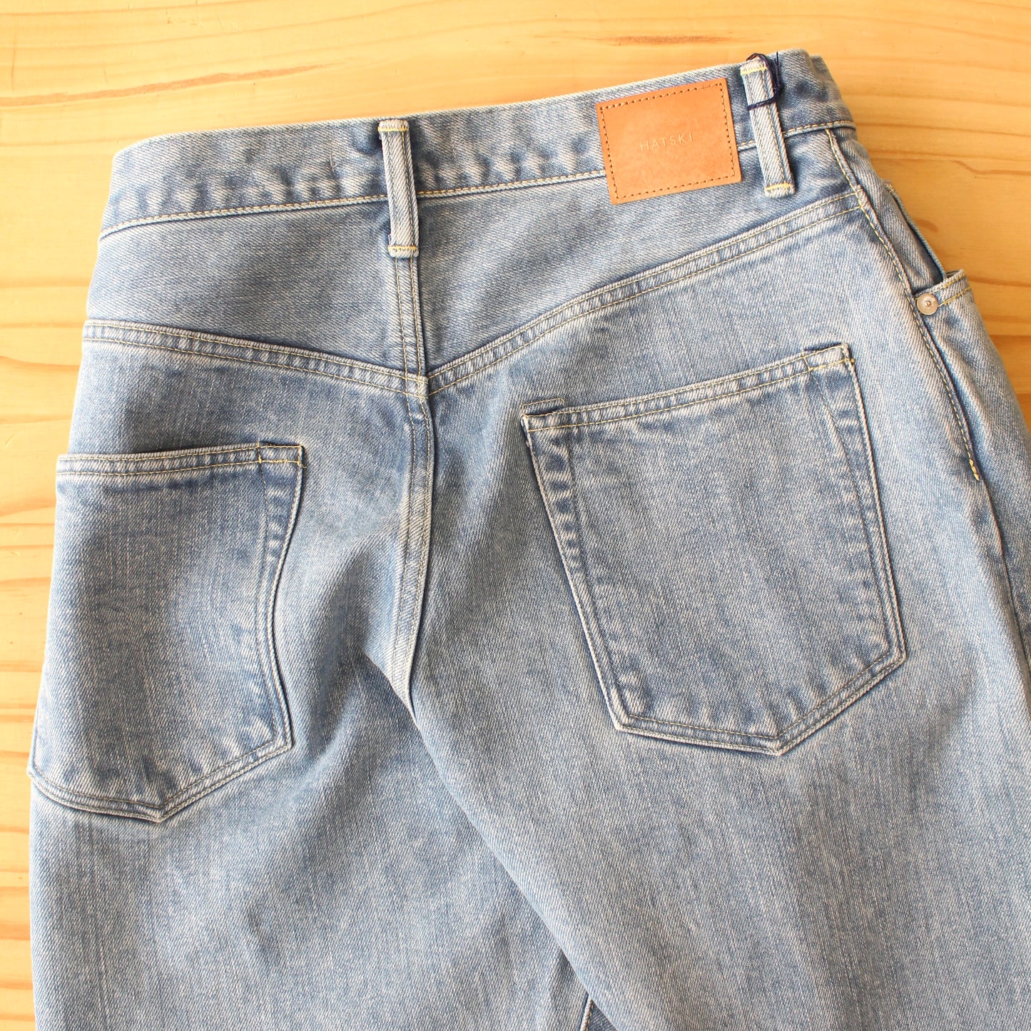 HATSKI - 15.6OZ Wide Tapered Denim(ICE BLUE)