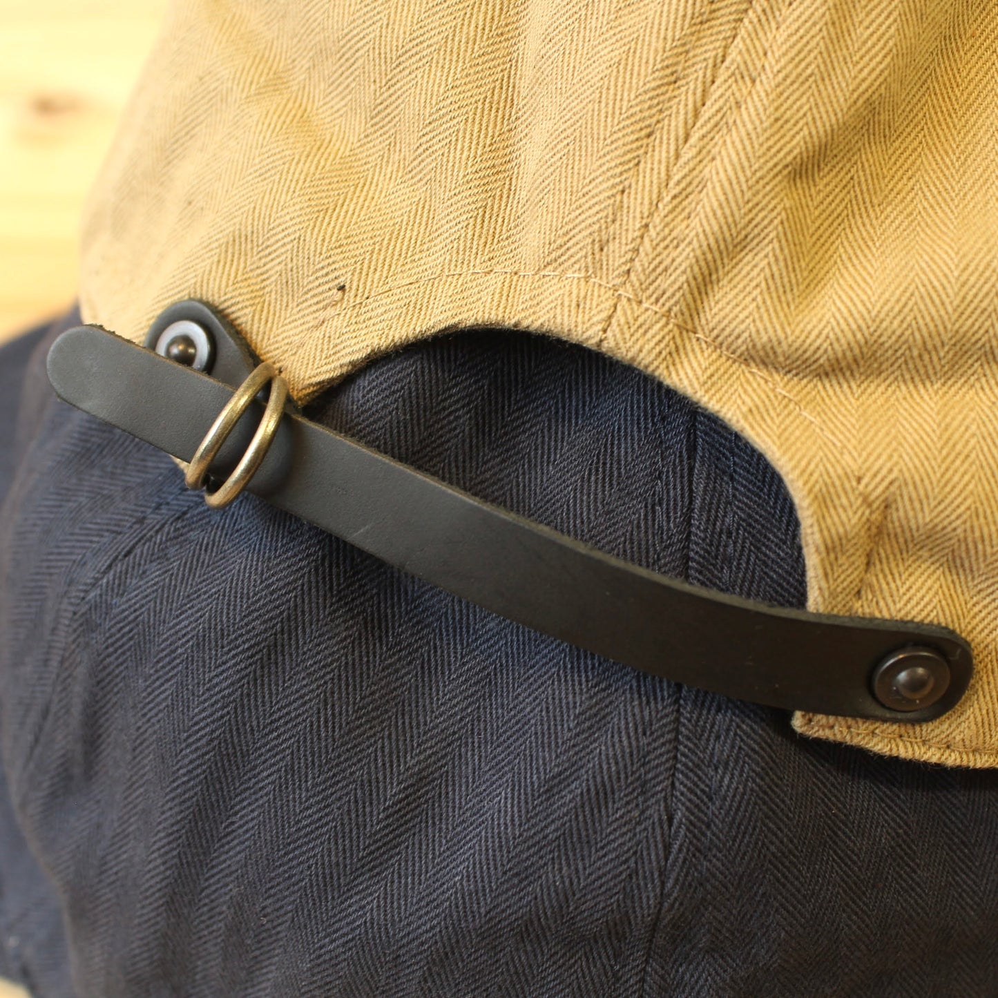 HIGHER -
 VINTAGE HERRINGBONE(herringbone pattern) CAP