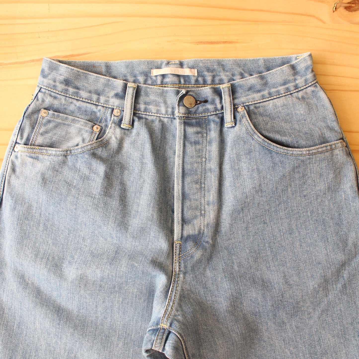 HATSKI - 15.6OZ Wide Tapered Denim(ICE BLUE)