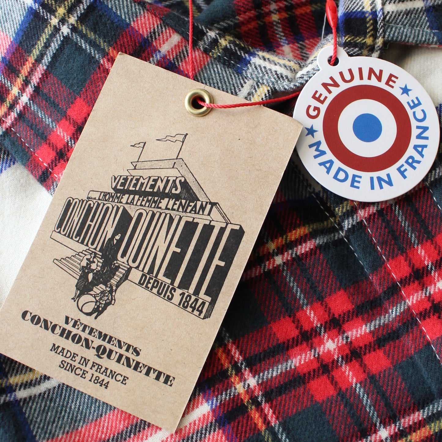 CONCHON QUINE -
LA CHEMISE FLANNEL CHECK SHIRT