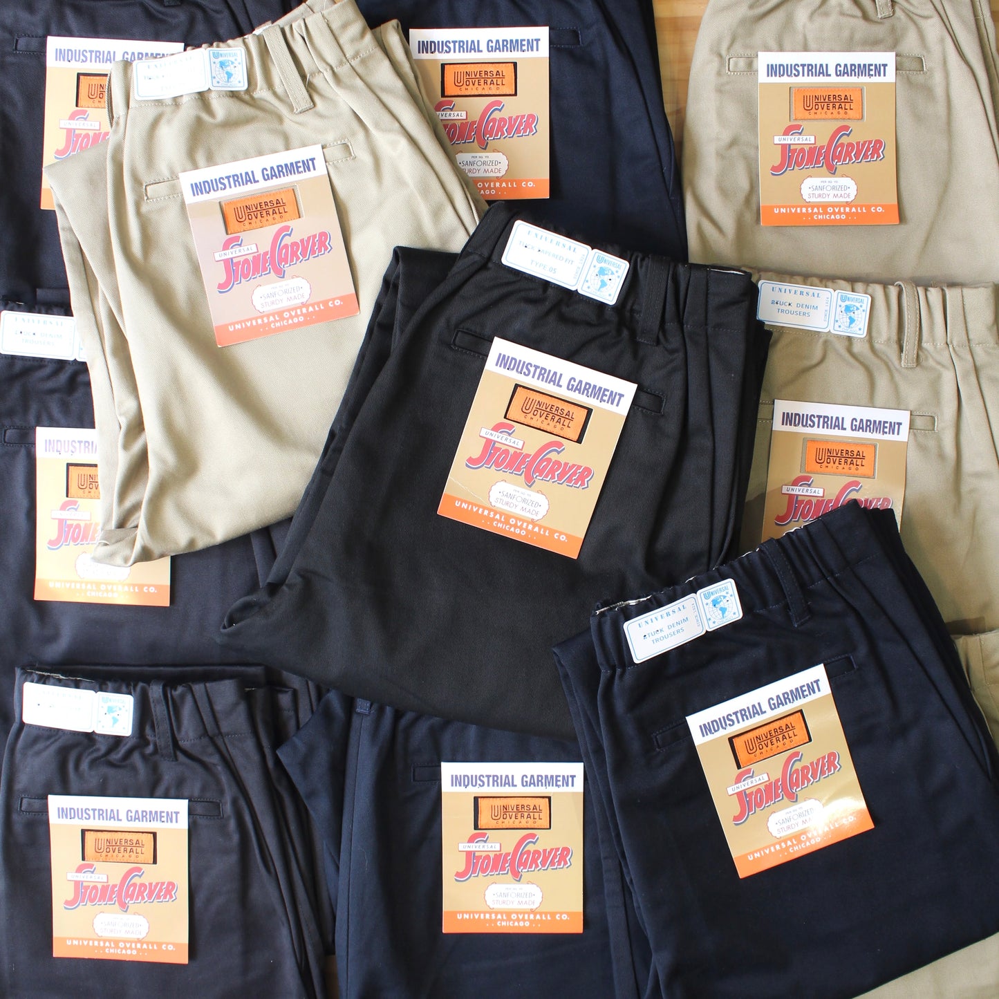 UNIVERSAL OVERALL Japanese version-CLASSIC COLLECTION TUCK TAPERED PANTS