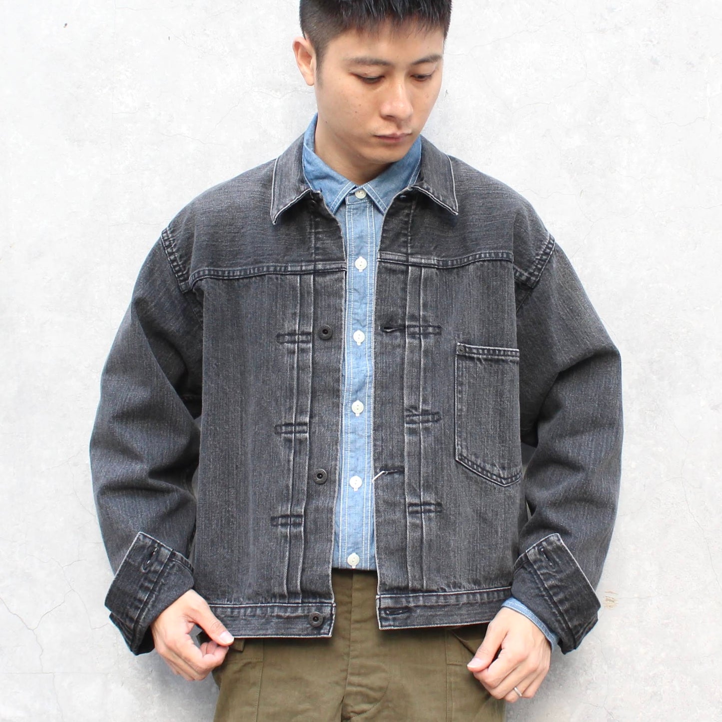 OrSlow -
 WWII TYPE1 BLACK DENIM JACKET(STONE WASH BLACK)