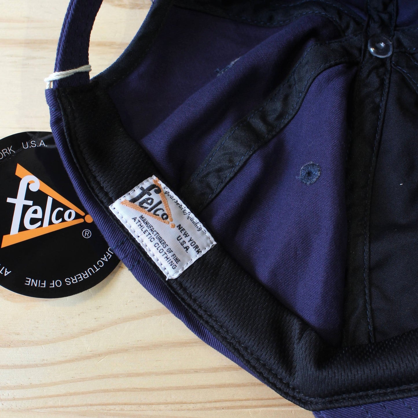 FELCO -
 TWILL STONE WASHED BB “F” FELT CAP