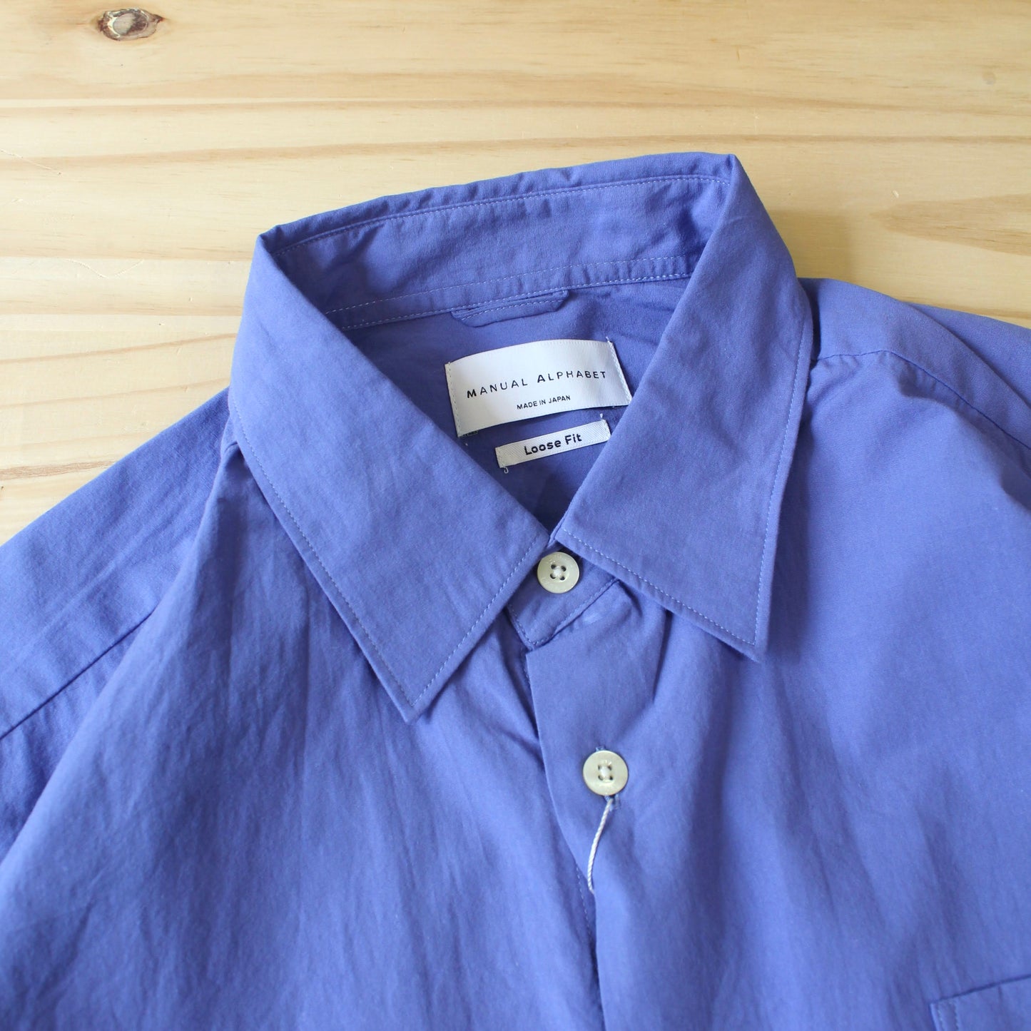 MANUAL ALPHABET - 
BROAD CLOTH LOOSE FIT RC SHIRT