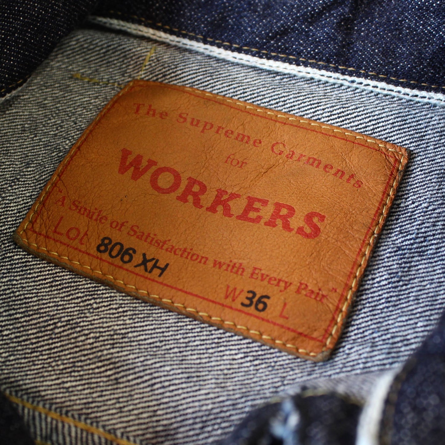 WORKERS -
 14.7OZ INDIGO DENIM JACKET