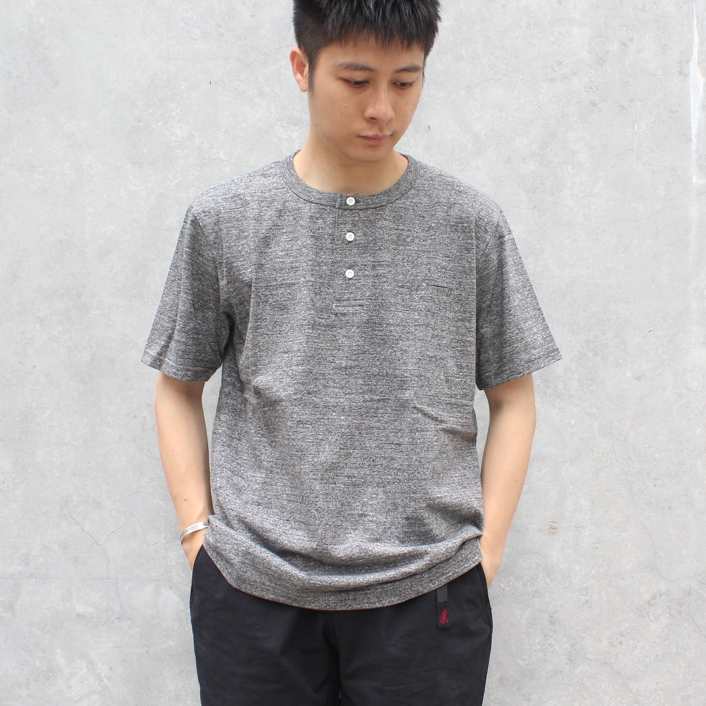 RIDING HIGH - LOOPWHEEL S/S HENLEY TEE