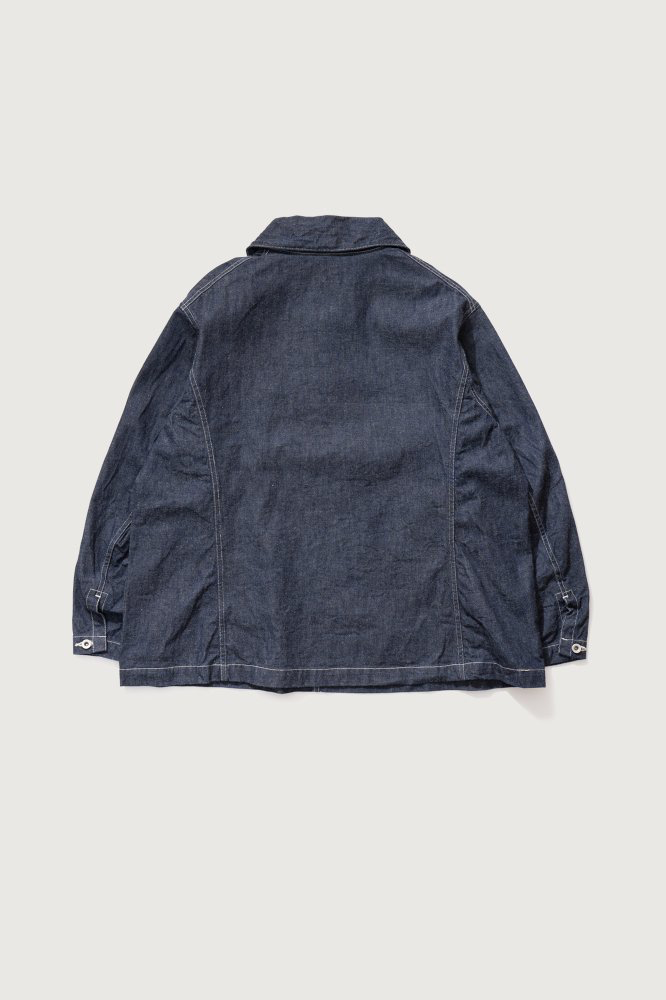 Ordinary Fits - 
ROUND COLLAR DENIM PULLOVER SHIRT