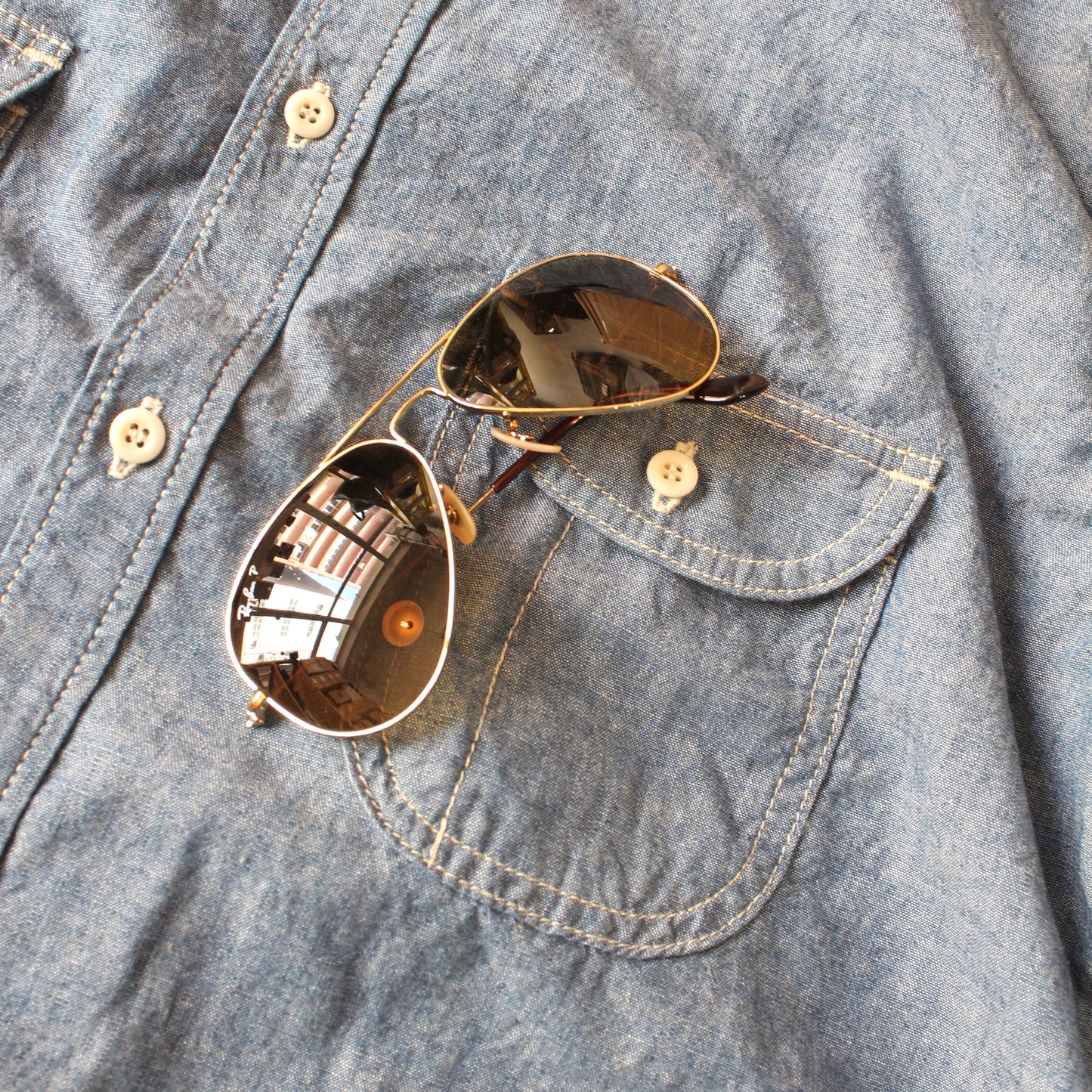 ORDINARY FITS -
 ROUND COLLAR SHIRTS