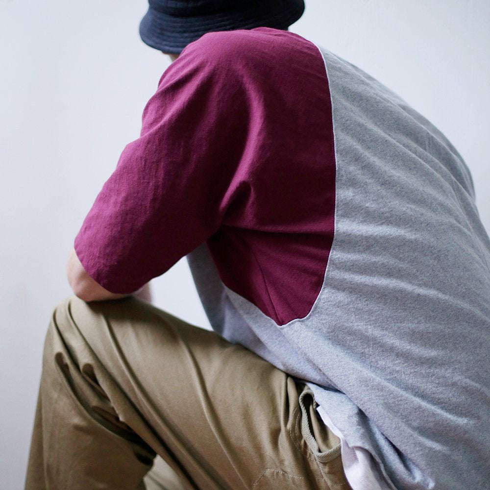 REMILLA -
 RAGLAN HALF SLEEVES TEE