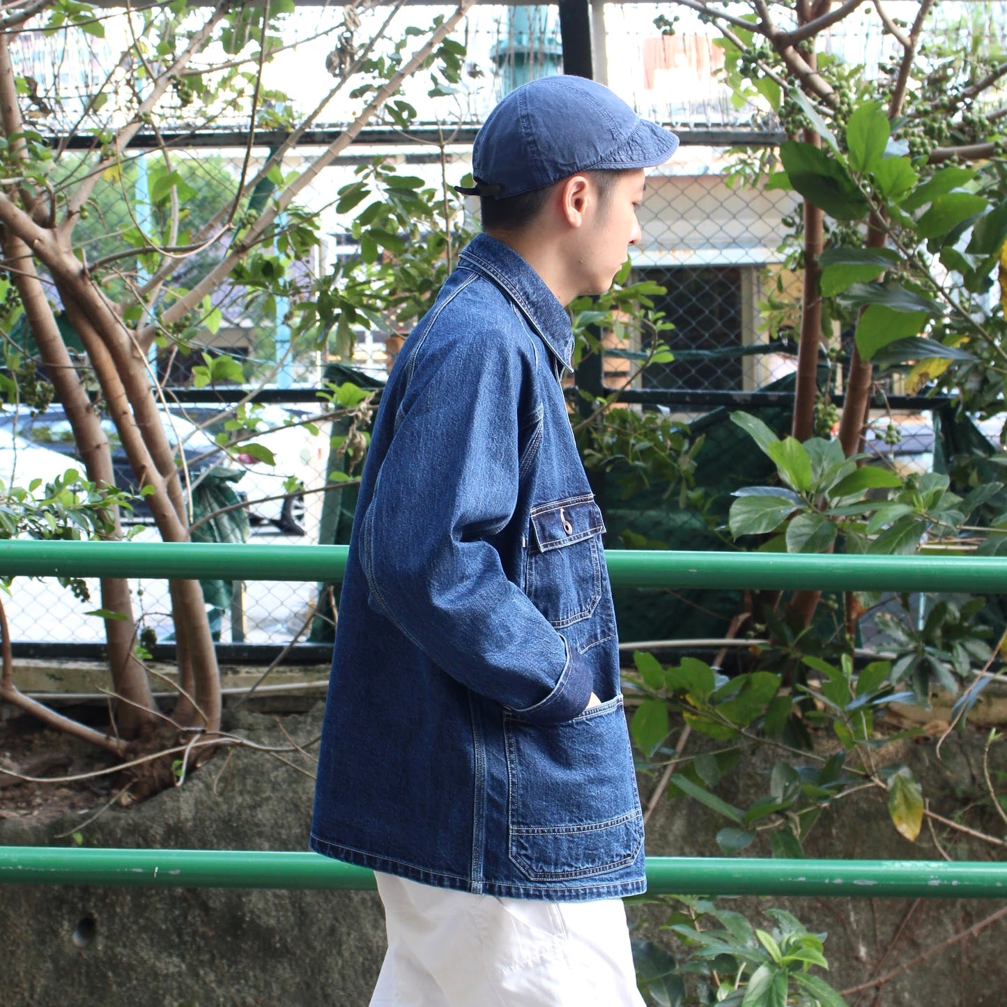 ORDINARY FITS -
 DENIM COVERALL
 (USED WASH)
