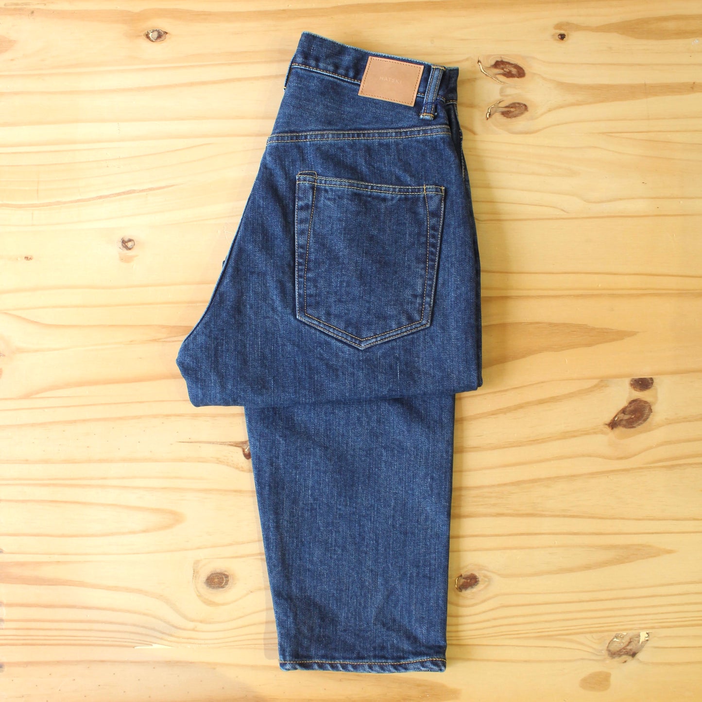 HATSKI - 15.6OZ Loose Tapered Denim (USED BLUE)