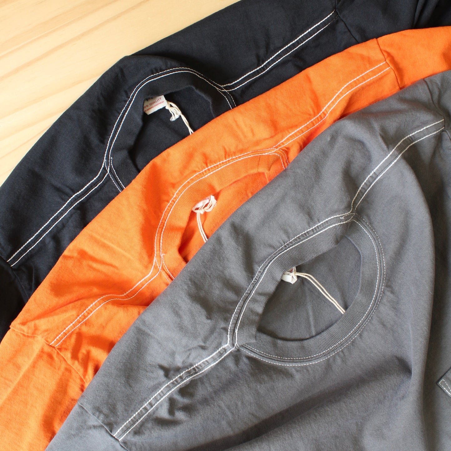 AheHee - STANDARD ITEM HEAVYWEIGHT L/S POCKET TEE