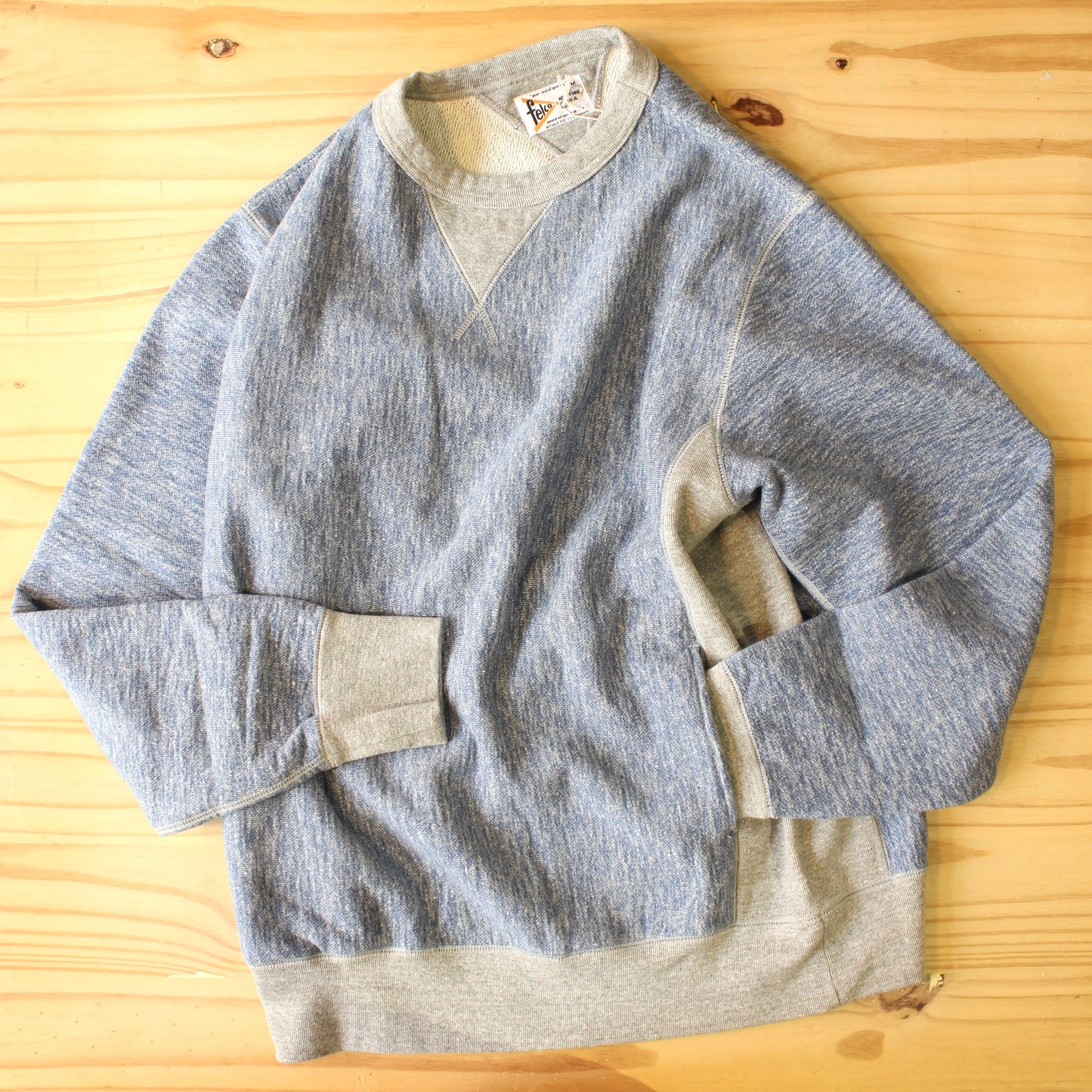FELCO - INVERSE WEAVE DOUBLE V GUSSET - 16OZ HEAVY WEIGHT TERRY SWEAT