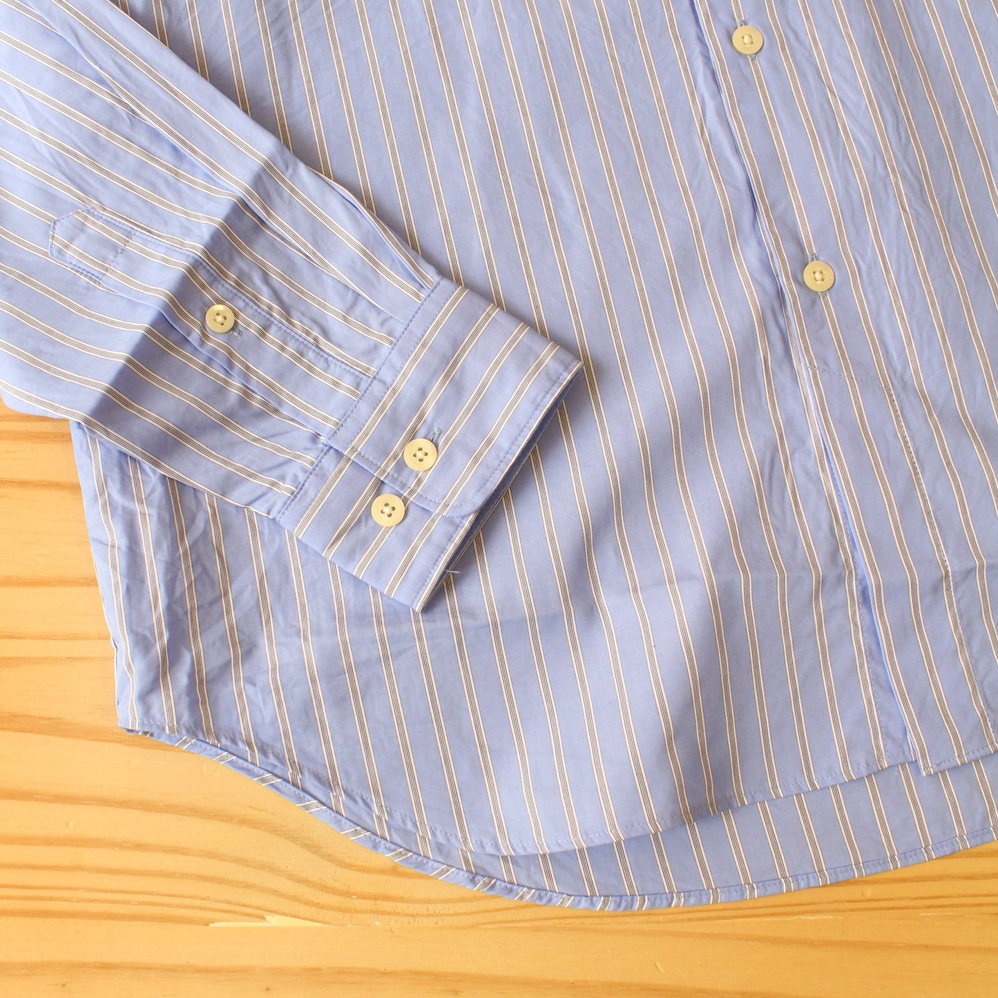 MANUAL ALPHABET -
 HIGHCOUNT STRIPE LOOSE FIT RC SHIRT