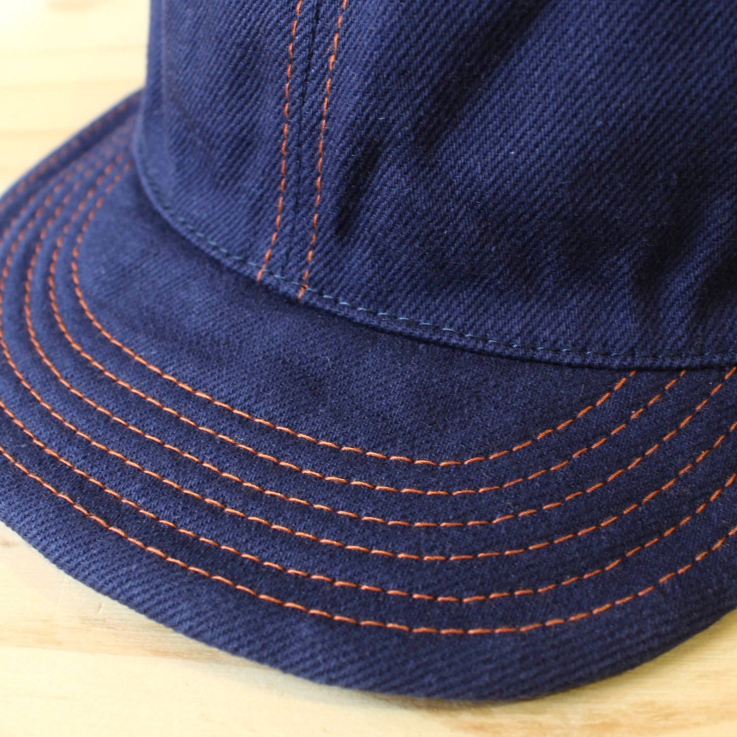 HIGHER - 
BLUE SELVEDGE DENIM CINCH BUCKLE CAP