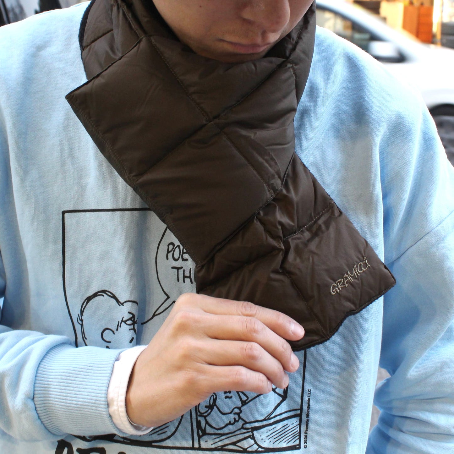 GRAMICCI × TAION
 INNER DOWN SCARF