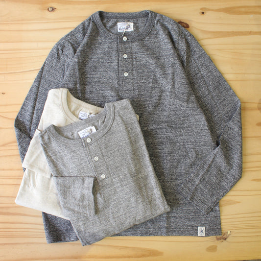 RIDING HIGH - 定番 LOOPWHEEL L/S HENLEY TEE