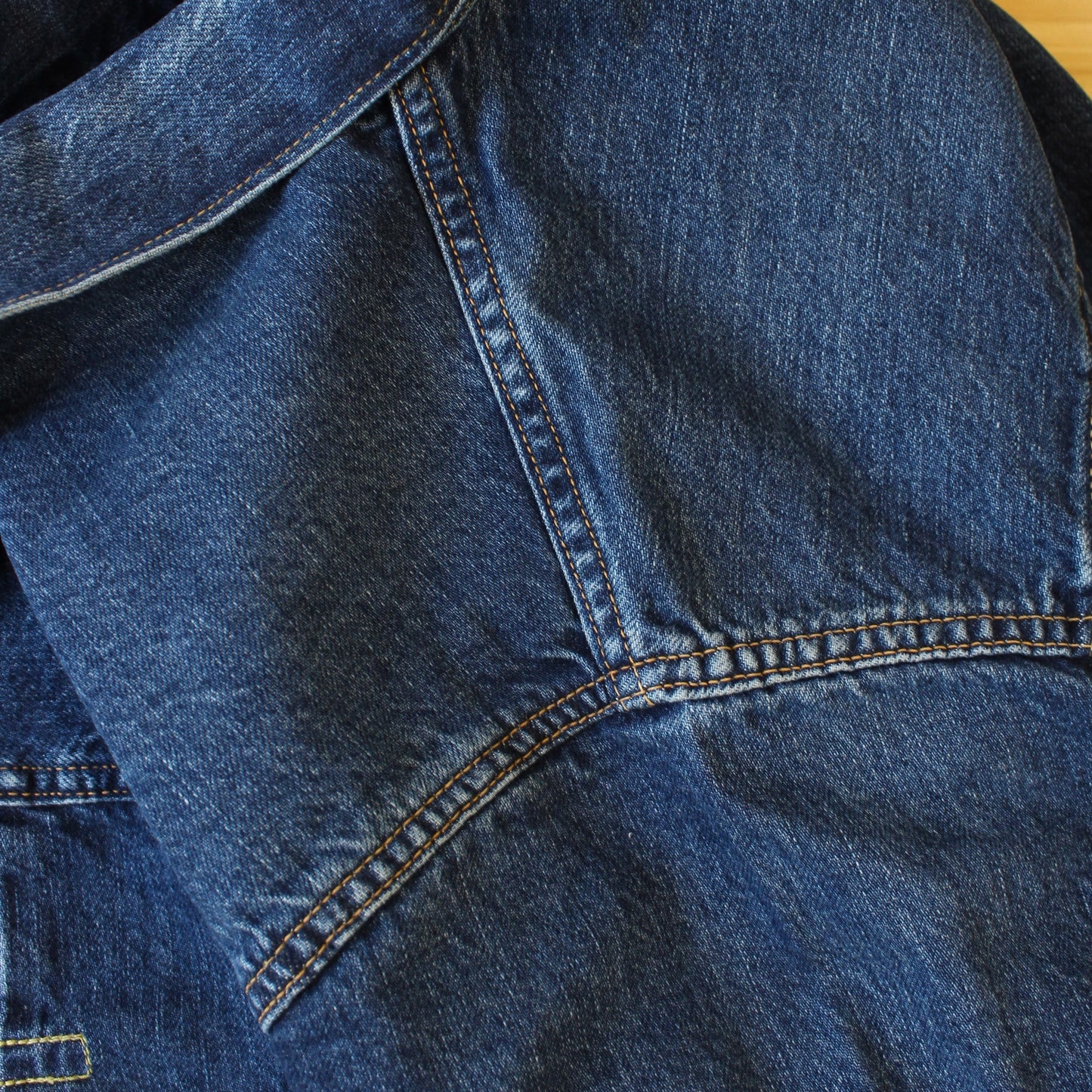 SPELLBOUND -
 TYPE 1 STYLE 12OZ SELVEDGE DENIM JACKET (USED WASH)
