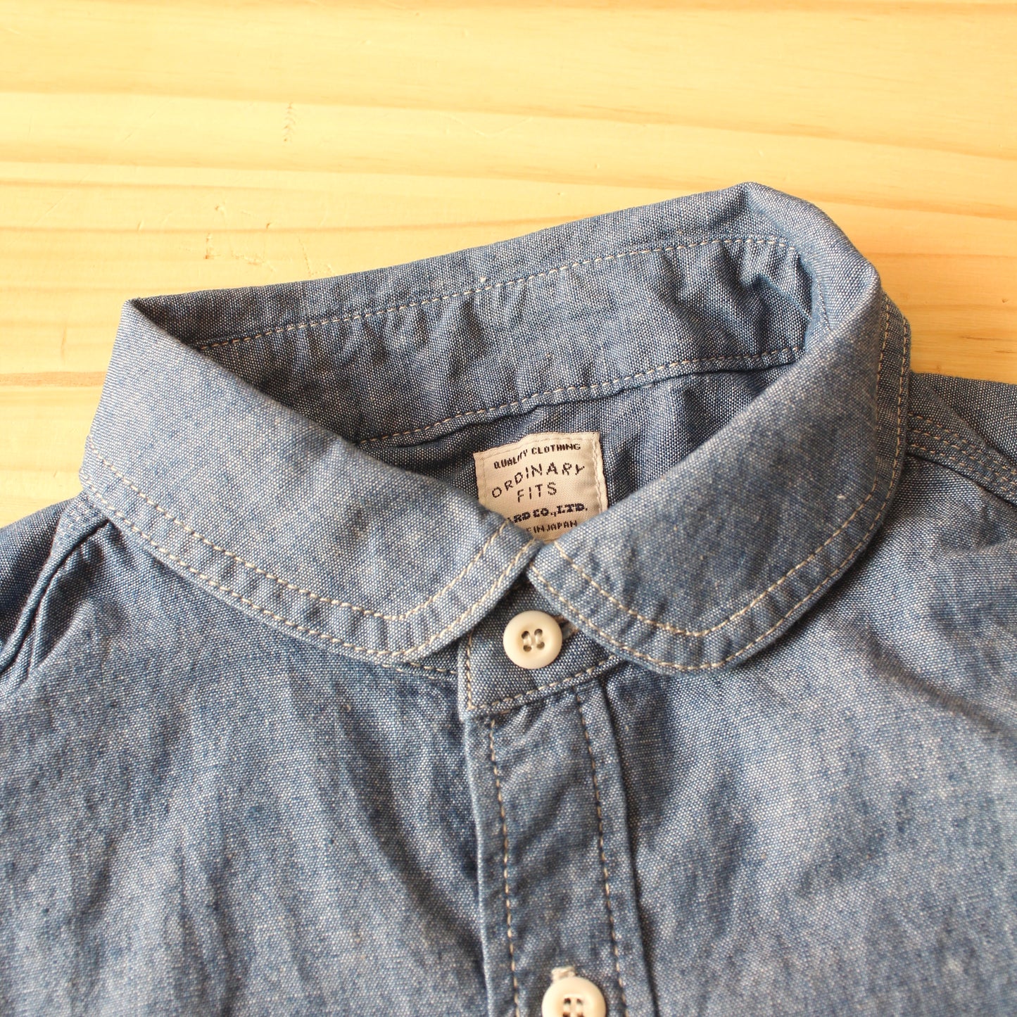 ORDINARY FITS -
 ROUND COLLAR SHIRTS
