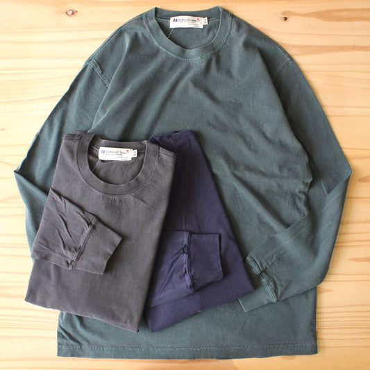 REDWOOD CLASSICS -
 MOUNTAIN L/S CREW NECK TEE
 (GARMENT DYE)