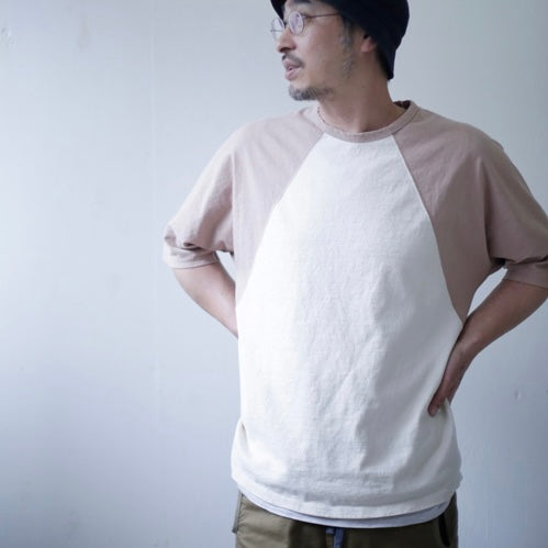 REMILLA -
 RAGLAN HALF SLEEVES TEE