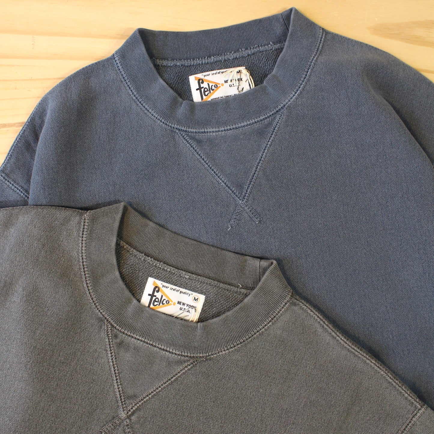 FELCO - 12OZ FRENCH TERRY L/S CLASSIC INVERSE WEAVE V GUSSET POCKET SWEAT