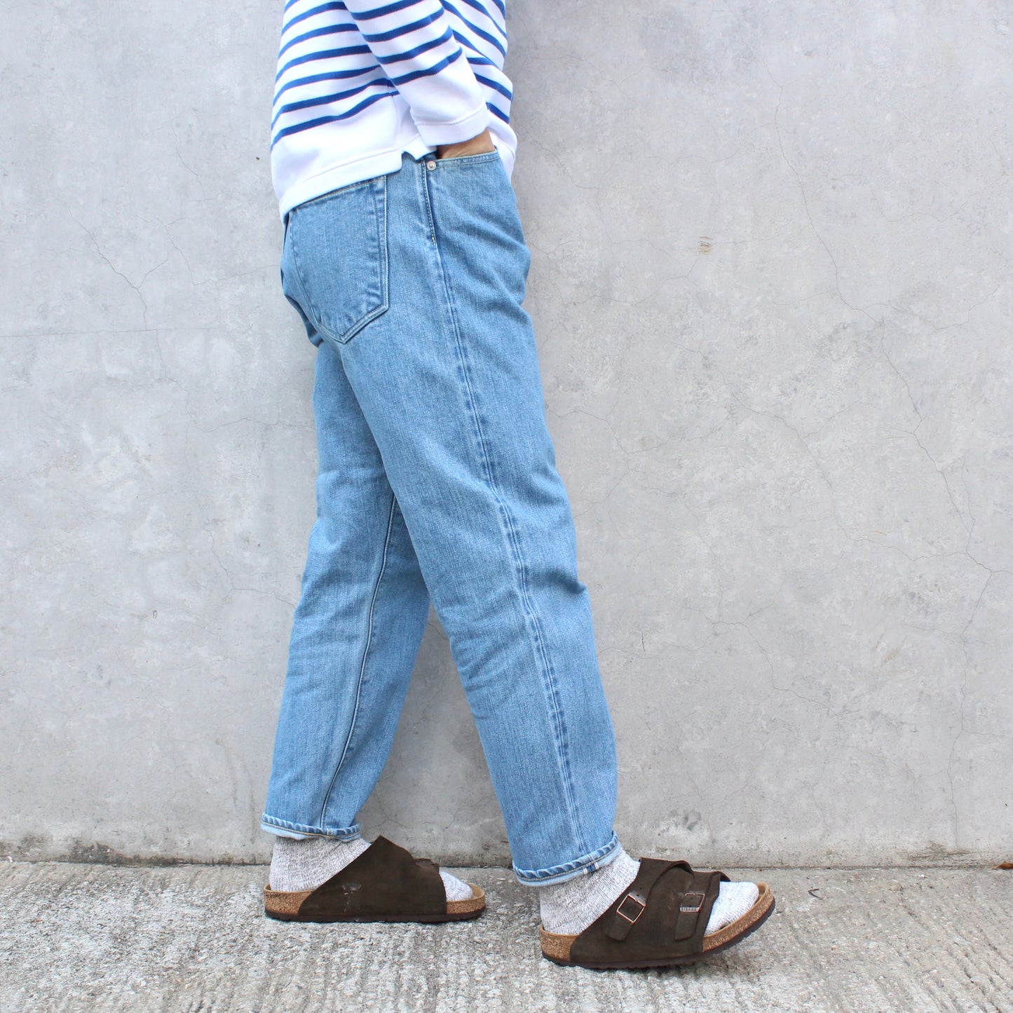 HATSKI - 15.6OZ Loose Tapered Denim (ICE BLUE)