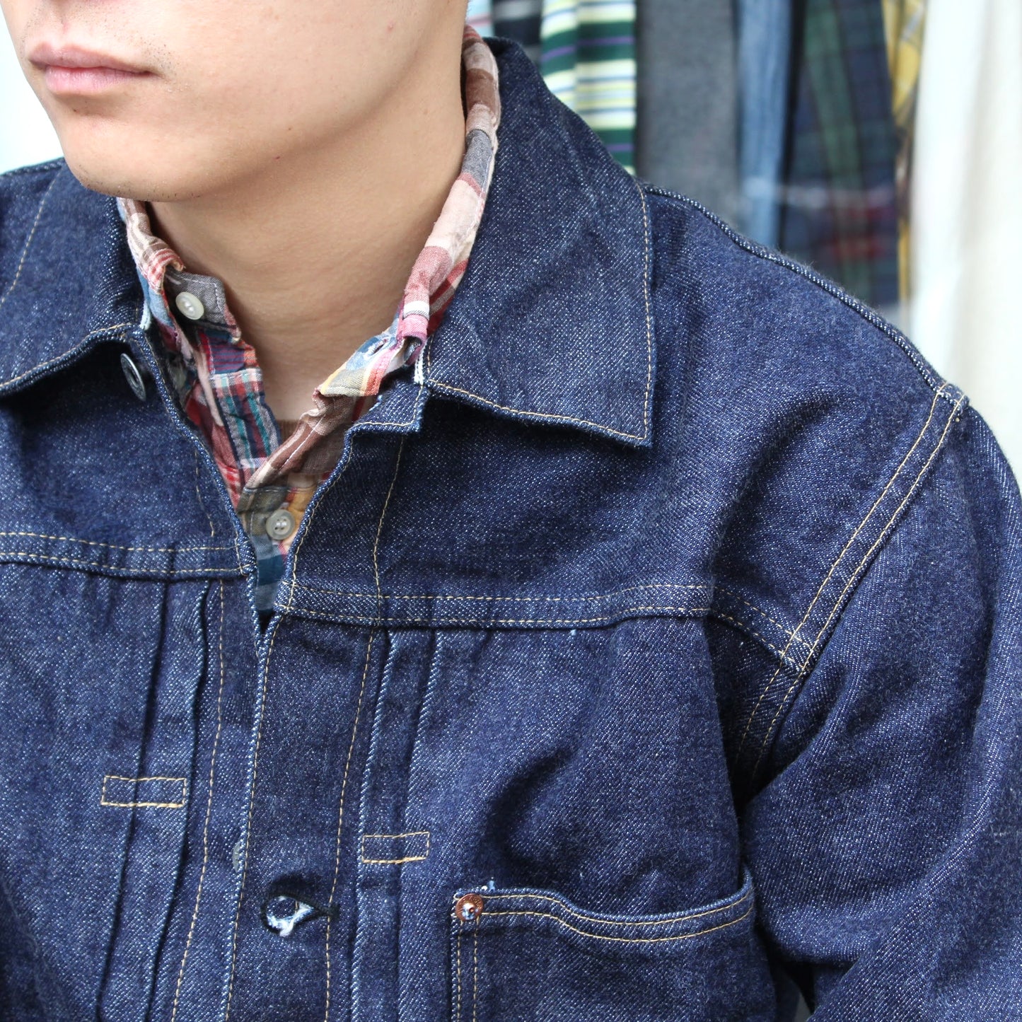 WORKERS -
 14.7OZ INDIGO DENIM JACKET