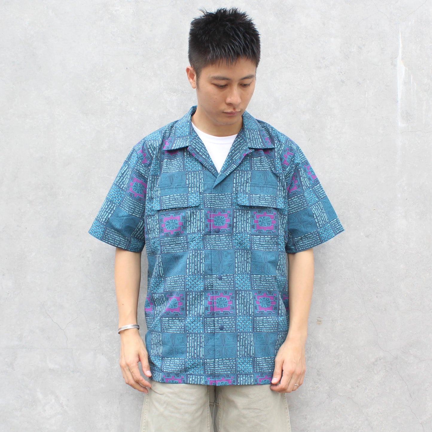 BURLAP OUTFITTER - S/S OPEN COLLAR CAMP SHIRT