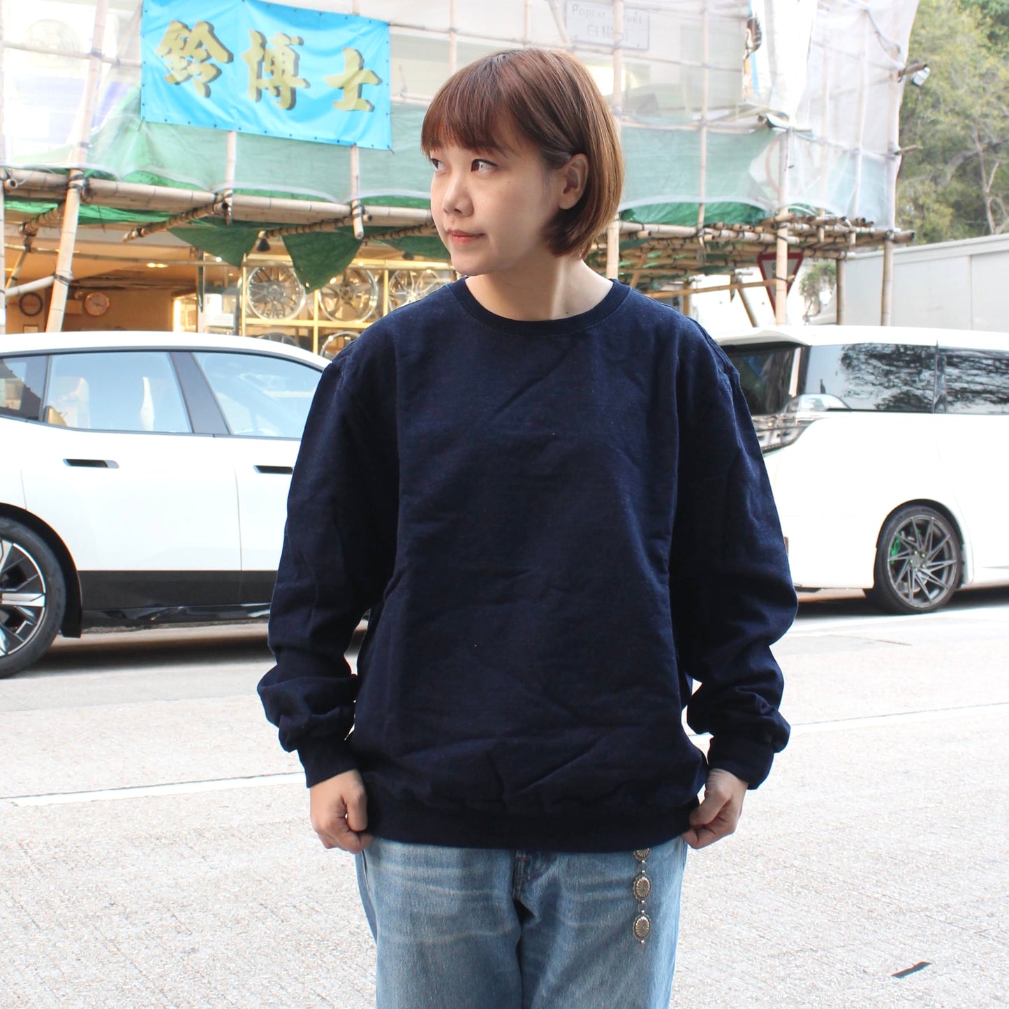 TYCA - INDIGO SWEAT STONE WASHED
