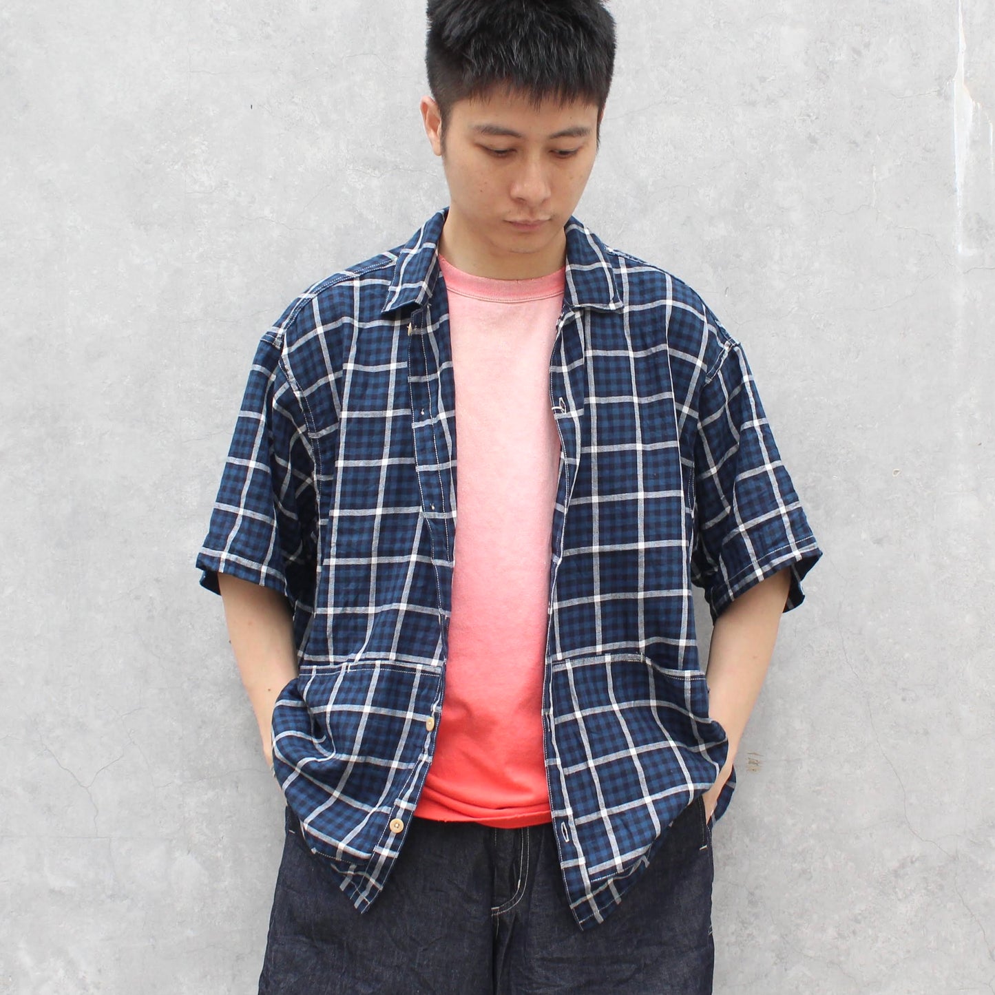SPELLBOUND -
 WORKER S/S CHECKER SHIRT