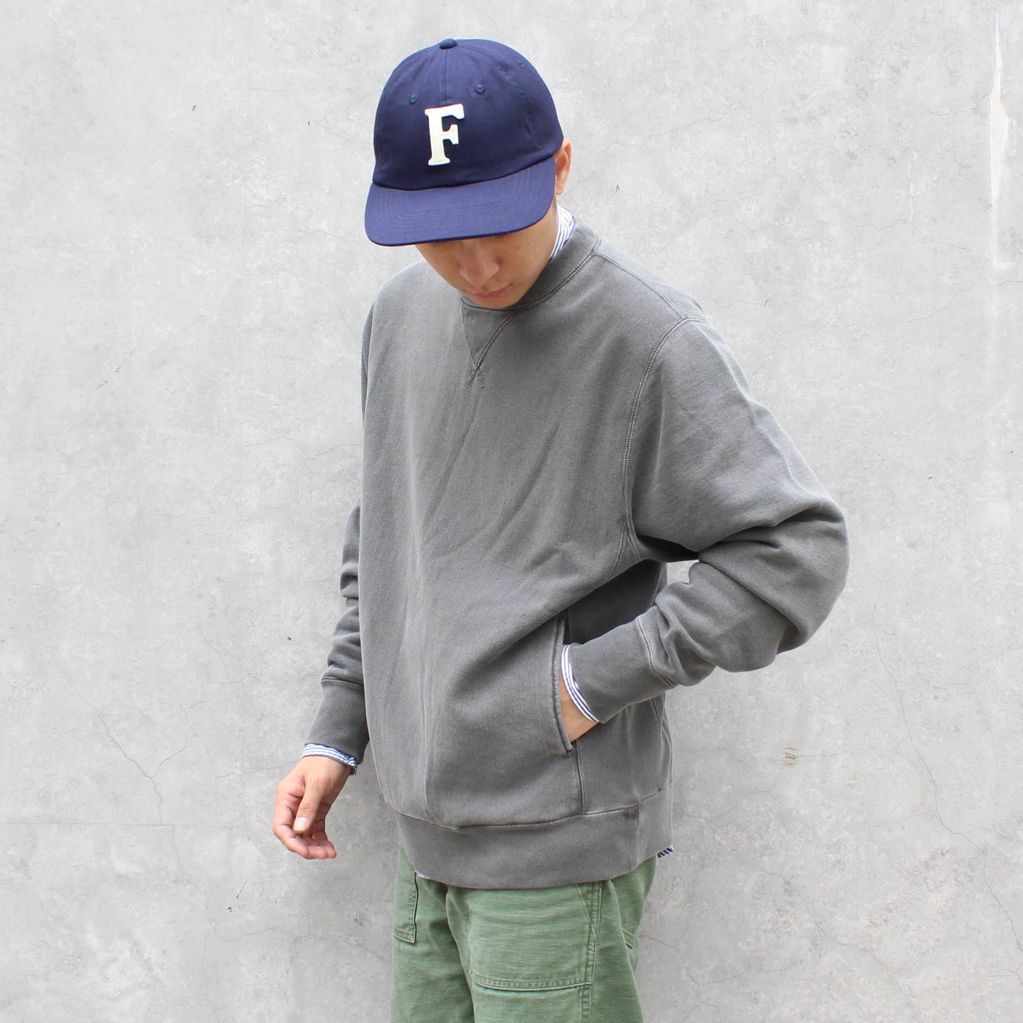 FELCO - 12OZ FRENCH TERRY L/S CLASSIC INVERSE WEAVE V GUSSET POCKET SWEAT