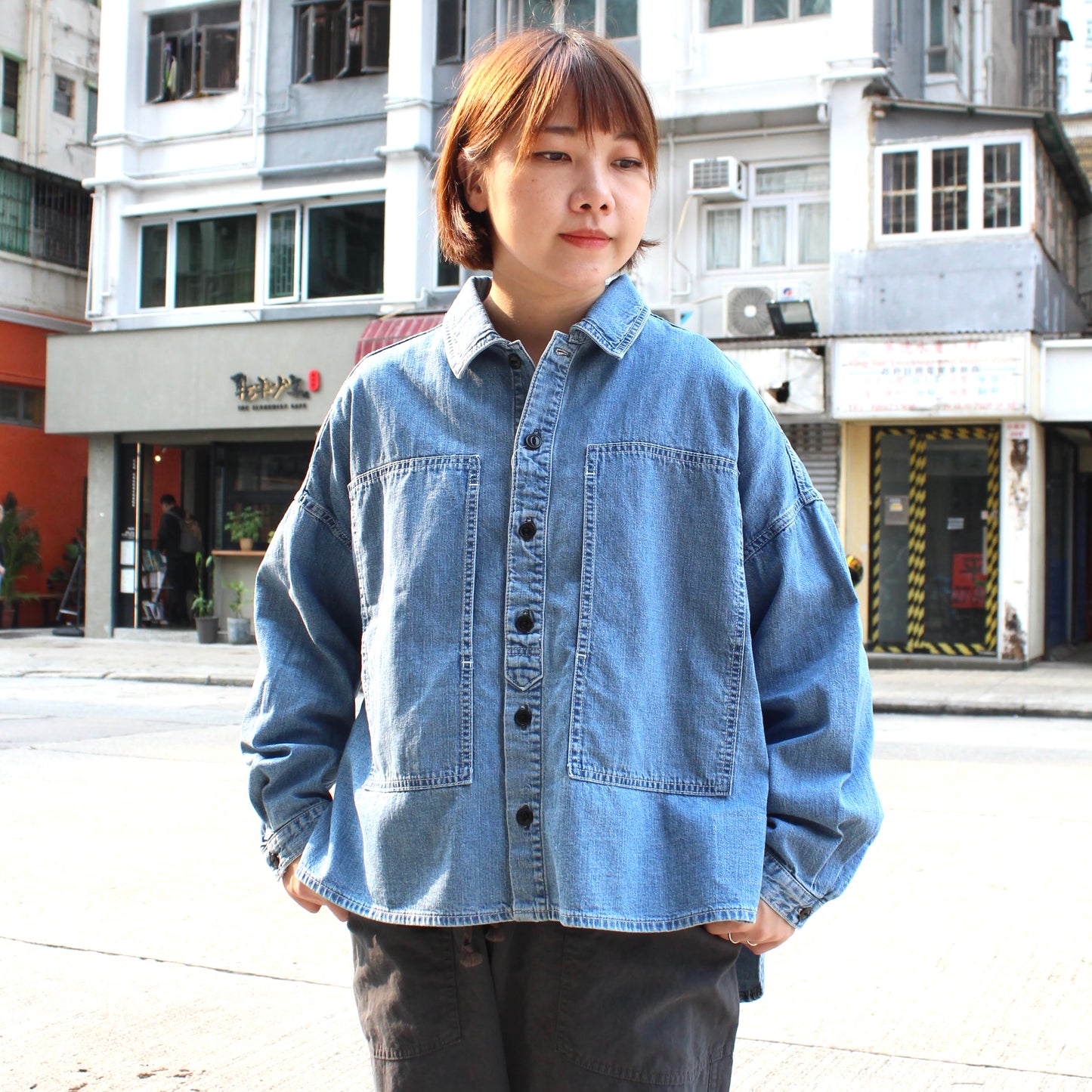 D.M.G - Denim PW Shirt
(Used Blue)