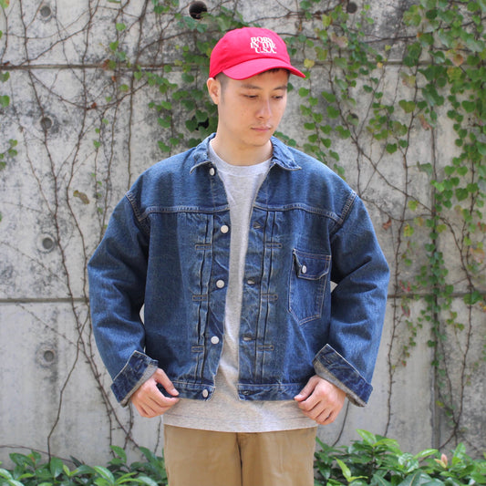 Or Slow -
 40'S PLEATED FRONT BLOUSE DENIM JACKET (VINTAGE WASH)