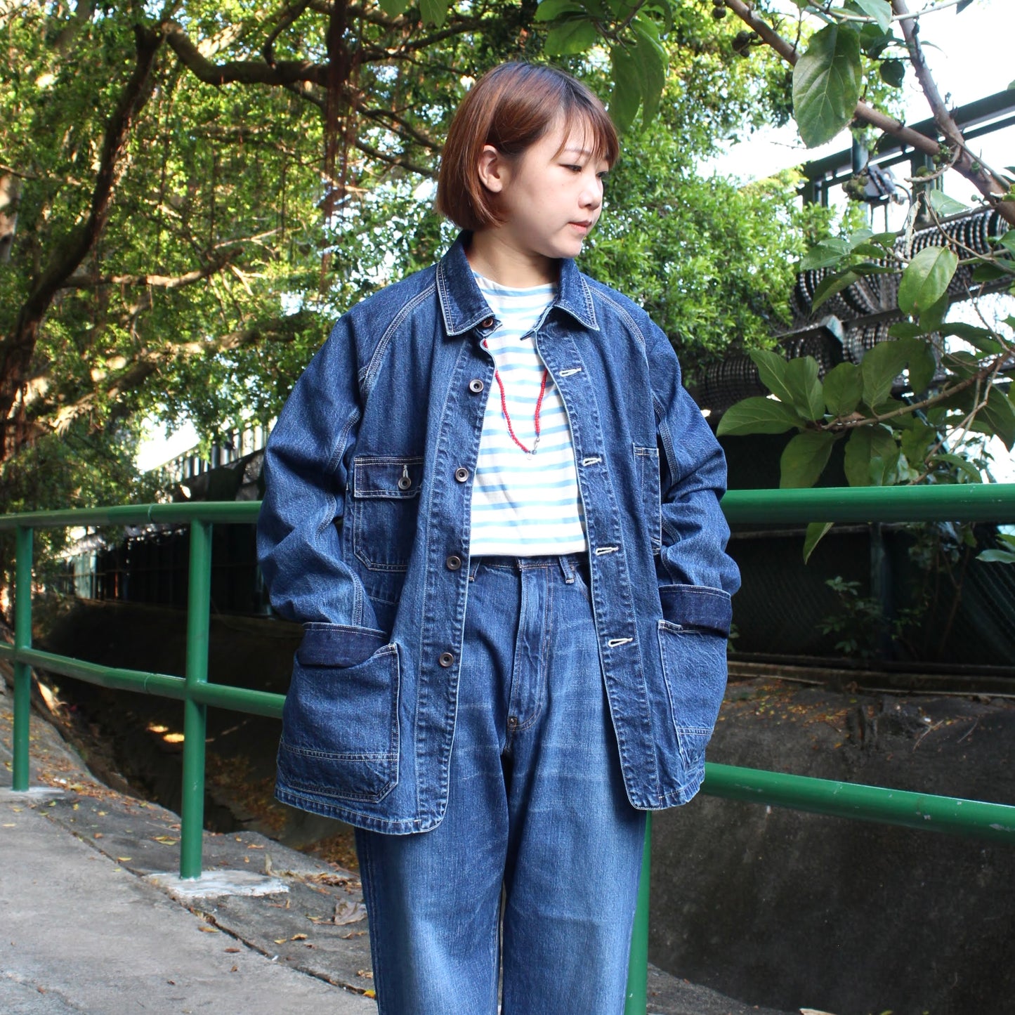 ORDINARY FITS -
 DENIM COVERALL
 (USED WASH)