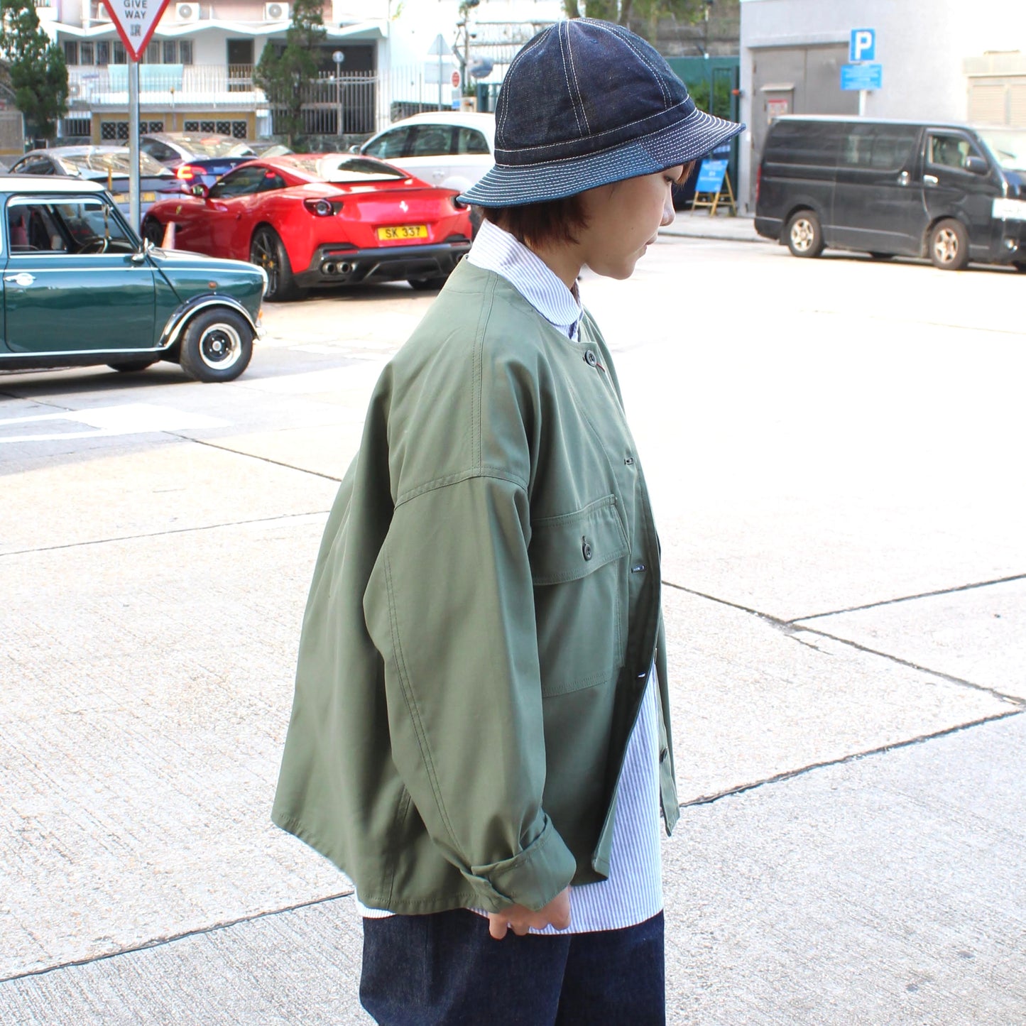 BROOKLYN OVERALL - 
COLLARLESS BLOUSON