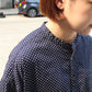 DMG -
 Little dot stand collar pocket pullover shirt