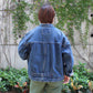 Or Slow -
 40'S PLEATED FRONT BLOUSE DENIM JACKET (VINTAGE WASH)