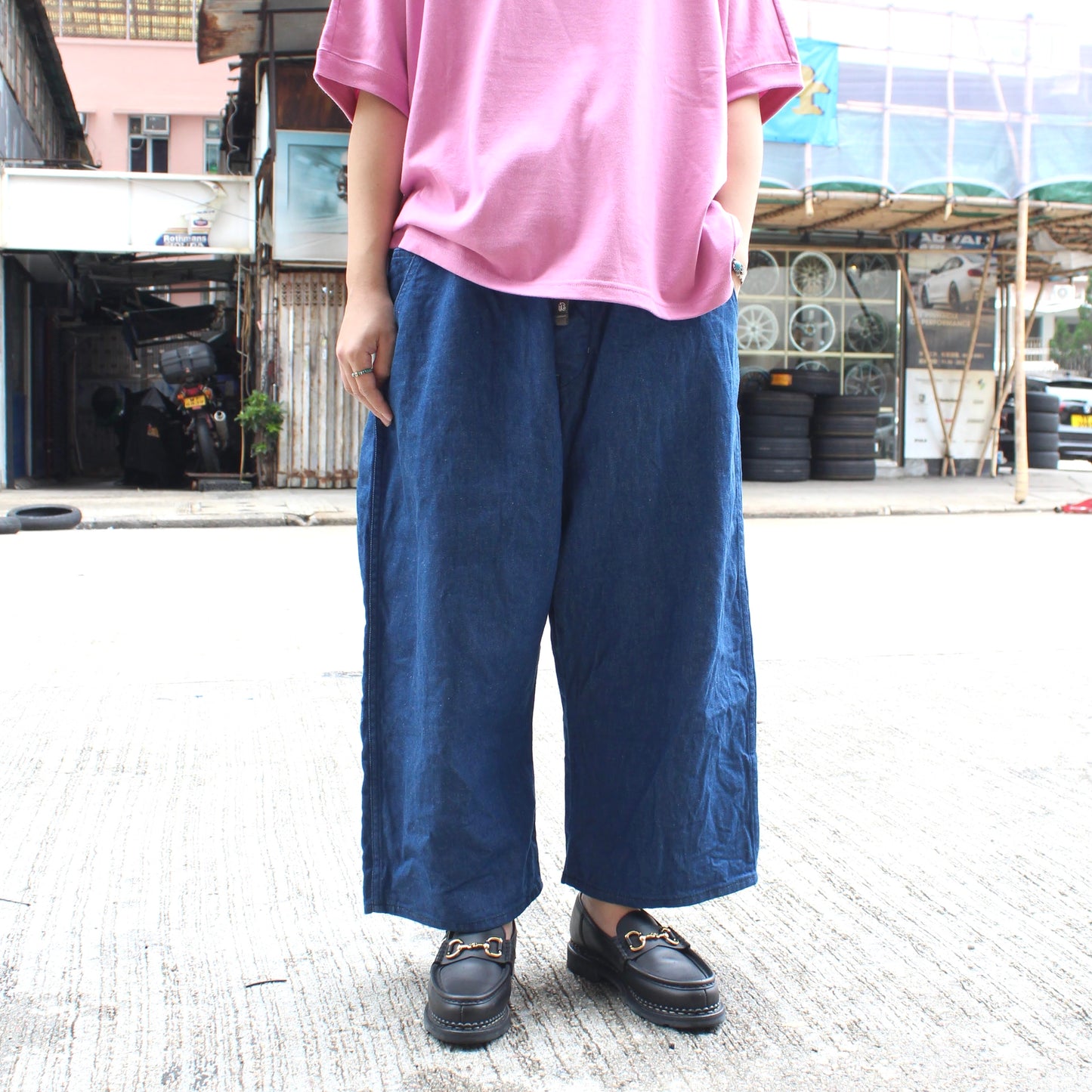 Brocante - Cotton Linen Easy Denim Pants