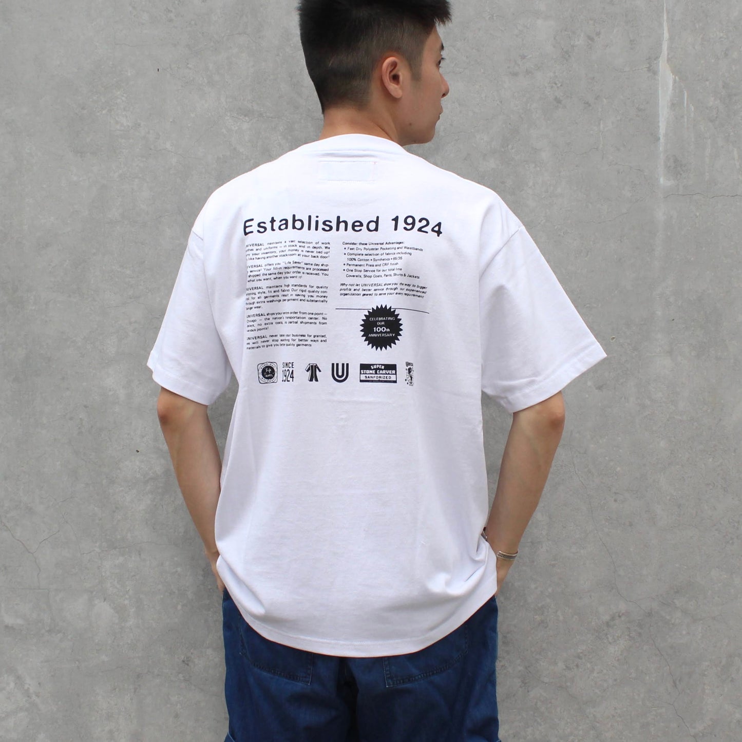 UNIVERSAL OVERALL Japanese version-
 HISTORICAL S/S CREW TEE