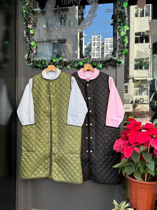 UNIVERSAL OVERALL JAPAN
 - QUILT LONG VEST