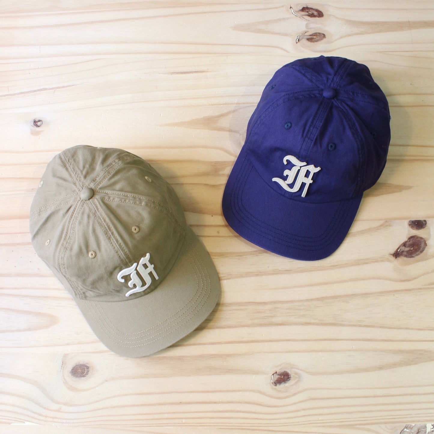 FELCO -
 TWILL STONE WASHED BB “F” FELT CAP