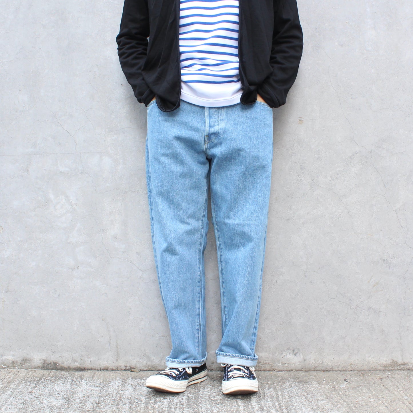 HATSKI - 15.6OZ Wide Tapered Denim(ICE BLUE)