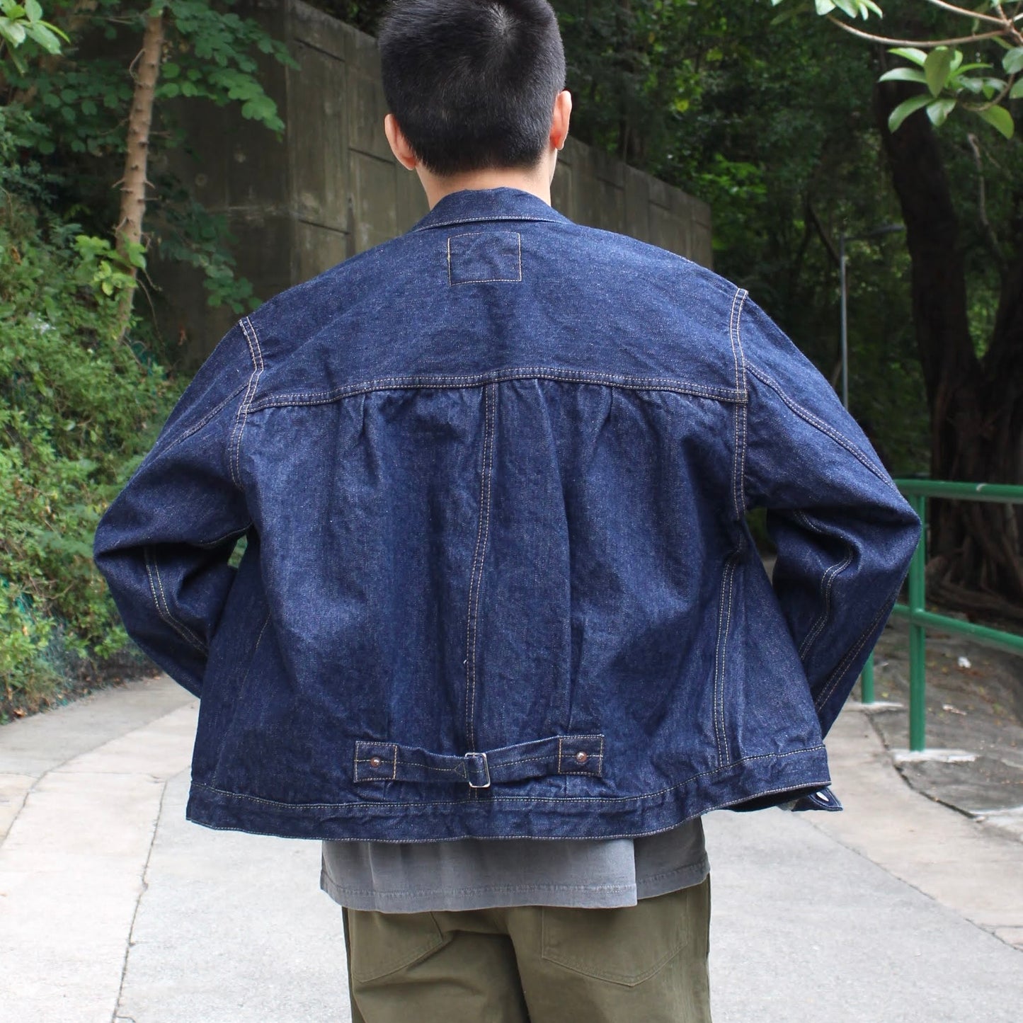 OrSlow - 40'S PLEATED FRONT BLOUSE DENIM JACKET