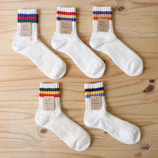 Mauna Kea Socks - 
Organic Fit Heel Three Line Socks