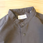 MANUAL ALPHABET -
 NEBEL TAFFTA BAND COLLAR SHIRT